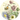 Kunstwerk Boeket bloemen met een vlinder - Willem van Leen