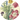 Kunstwerk Boeket van tulpen, viooltjes, blauwe druifjes en dotters - Willem van Leen