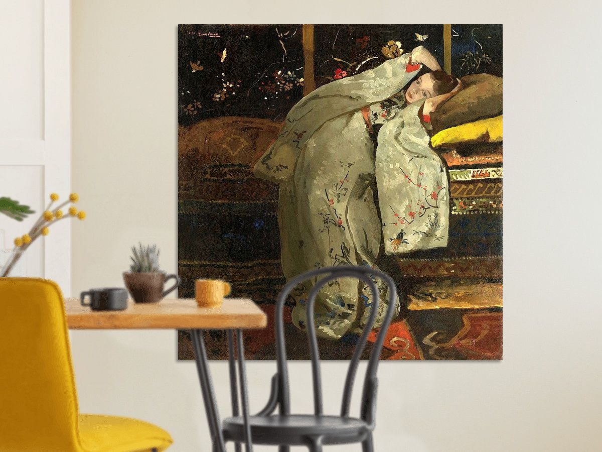 Meisje in witte kimono van George Hendrik Breitner aan uw muur