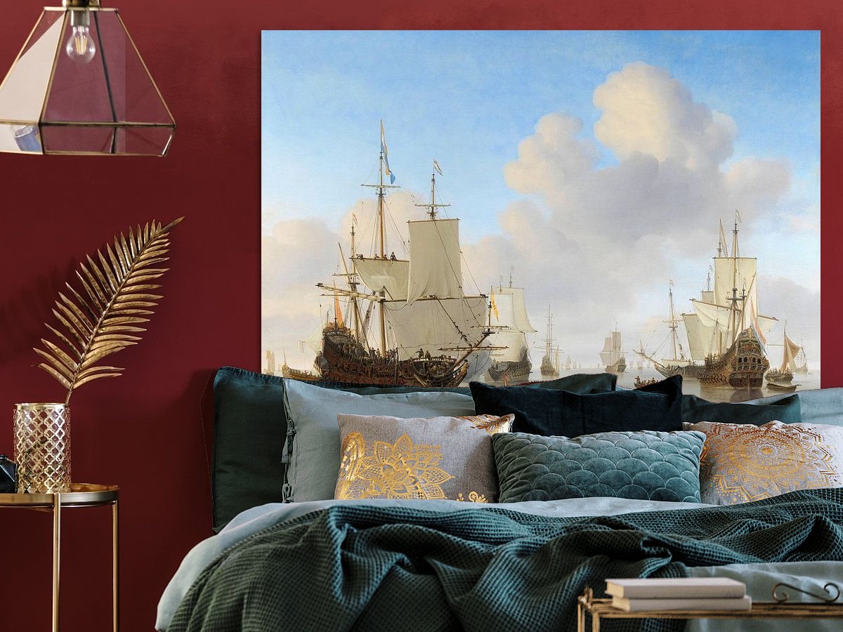 Hollandse schepen op een kalme zee aan je muur? - Muurmeesters