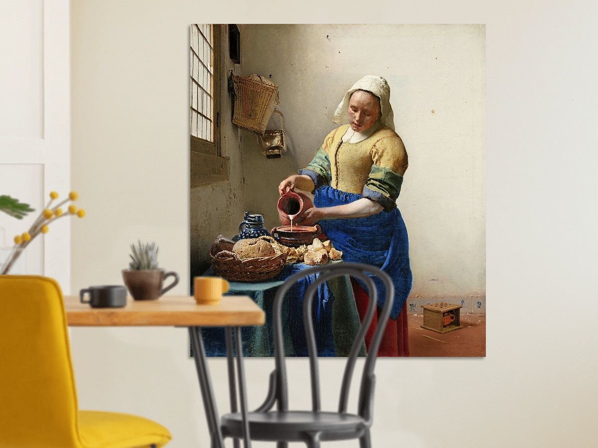 Het Melkmeisje van Johannes Vermeer aan je muur? - Muurmeesters
